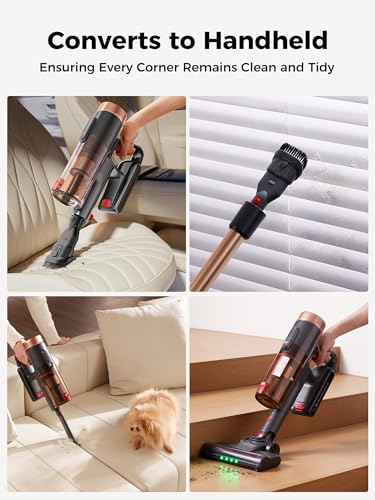 Proscenic P11 Ultra Cordless Vacuum Cleaner, 55KPa/50Mins/550W Stick Vacuum with Self-Standing, Wall Mount, Anti-Tangle, Adjustable Telescopic Pole, for Pet Hair, Hard Floor & Carpet