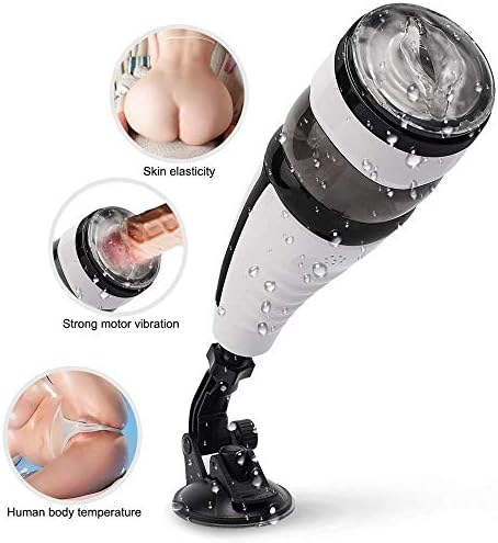 CXNTUY Male Aír-cräft Cup Suckīng Voice Interaction and Telescopic Rotation Electronic Massage Cup Male's Toy