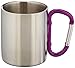 Outdoor RX Stainless Steel Carabiner Mug (Purple, 8-Ounce)