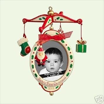 baby's first christmas ornament hallmark