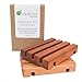 2 Pack Soap Dish, Draining Dish for Our Shampoo Bars & Conditioner Bars, 100% Natural Poplar Wood, No Chemical Varnish, Lacquer or Stain is Used, Handmade in The USA (Regular)