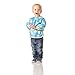 Bumkins Disney Baby Waterproof Sleeved Bib, Monsters Inc. Blue (6-24 Months)