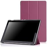 MoKo ASUS ZenPad 10 Case - Slim Lightweight Smart Shell Stand Cover with Auto Wake/Sleep Function for ASUS ZenPad Z300C / Z300M / Z301M / Z301ML / Z301MFL 10.1-Inch Tablet, Purple
