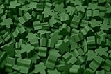 25 Green Carcassonne Mini Meeples (12mm)