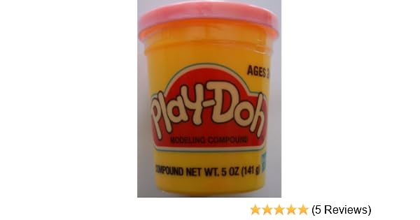 white play doh single can