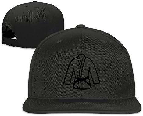 Custom Brazilian Jiu Jitsu Bjj Gi Top Snapback Baseball Cap Hat Adjustable 100% Cotton For Men/Women Black