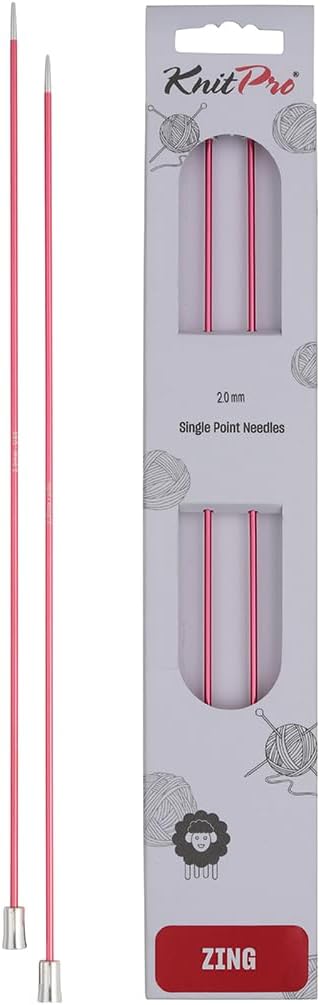 KnitPro Zing Single Pointed Needles 14IN 2.00mm | Knit Pro Zing