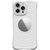 CASETiFY Ripple Mirror Case for iPhone 16 Pro Max [Silicone/Reflective/2X Military Grade Drop Tested/Compatible with Magsafe] - White