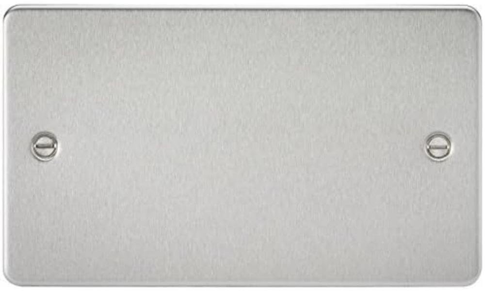 Knightsbridge FP8360BC FP8360 FPAV8360BC Flat 2G Blanking Plate-Brushed Chrome