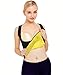 Funnygirl Women's Body Shaper Hot Sweat Workout Tank Top Slimming Vest Tummy Fat Burner Neoprene Shapewear for Weight Loss No Zipper Black/Yellow