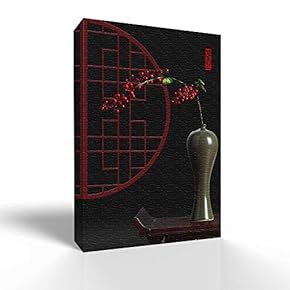 Canvas Wall Art Traditional Chinese Style Pictures Home Wall Decorations for Bedroom Living Room Paintings Canvas Prints Framed - 12x18 inches