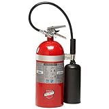 Buckeye 45600 Carbon Dioxide Hand Held Fire Extinguisher with Wall Hook, 10 lbs Agent Capacity, 6-7/8