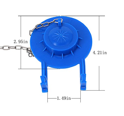 Toilet Single Row PVC Flapper, Seal Flapper, Toilet Cistern Accessories, Toilet Flush Valve, Toilet Drain Valve #5112(Blue)