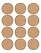 60 Circle Wide Mouth Canning Jar and Candle Labels, 2.5 inches round, Brown Kraft