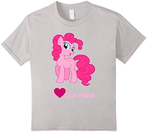 Kids I love my cute little pony T-shirt Fantasy pet tee 10 Silver