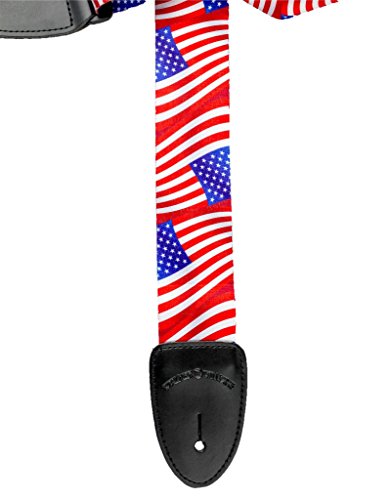 Walker & Williams TS-171 Stars & Stripes American Flag Guitar Strap
