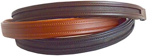 15" / 16" / 17" Empty Channel Leather Browbands Black, DIY Swarovski (16" FULL)