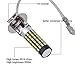 KATUR 2pcs H3 Driving Daytime Running Lights 900 Lumens H3 Base Super Bright 3014 78SMD Lens LED Bulbs Car Xenon White 6000K DC 12V-24V