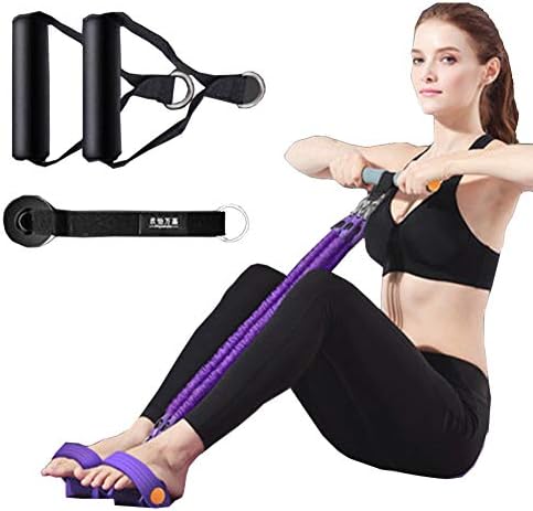 Word Dream 足掛け ローイングチューブ フィットネスチューブ トレーニングチューブ シェイプアップトレーナー ボート漕ぎ運動 推奨 トレーニング 腹筋 男女兼用 J0005p フィットネス機器の家庭用弾力縄 自宅で一人ででき 4管タイプ