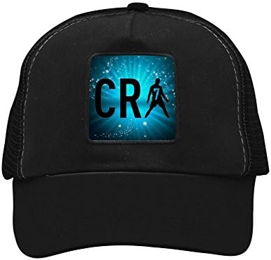 Cr-7 Logo Unisex Adult Adjustable Summer Mesh Cap Sun Hat Black