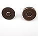 ALL in ONE 10 Sets Magnetic Button Clasp Snaps for Sewing Craft Bag Clothing Scrapbooking No Tools Required (18mm, Antique Bronze)