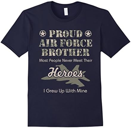 Men's Proud Air Force Brother T-Shirt memorial day tshirt XL Navy