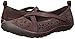 Skechers Women's Earth Fest Sustainability Mary Jane Flat, Chocolate Suede/Wine Trim, 9.5 M US