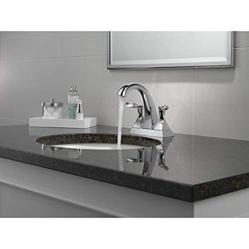 Delta Tolva 4 in. Centerset 2-Handle Bathroom Faucet in Chrome