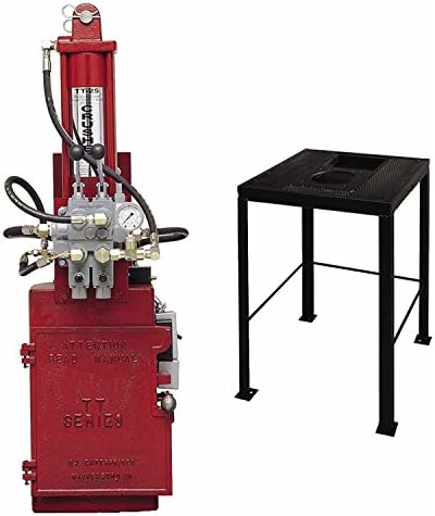 BJE 007720 TT25 Electronic Over Hydraulic Oil Filter Crusher with no.7550 Crusher Stand with Reservoir, Made in USA