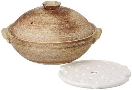 [mkd-894-10-81e] Steaming pot Irarubu 9 steaming pot (with sauna) [31.5 x 29 x 18 cm] Earth dish Naotaki Tei Ryokan Japanese food machine restaurant business use