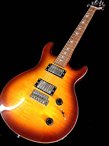 NEW FLAME MAPLE TOBACCO BURST DOUBLE CUTOUT 6 STRING ELECTRIC GUITAR