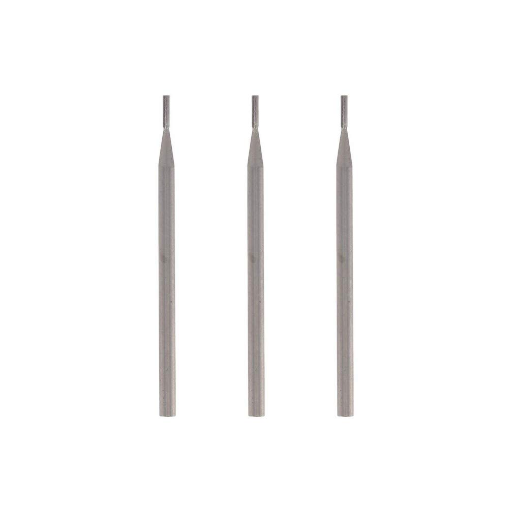 Dremel 111 Engraving Cutting Bit Multipack - 3x Long Cylindrical-shaped Engraving Cutter with 0.8mm Working Diameter