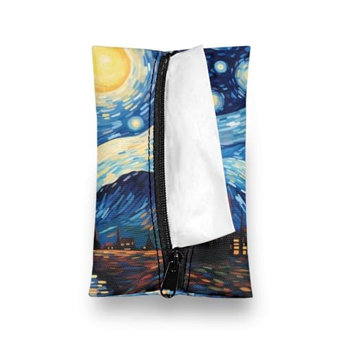 Flashideas Van Gogh Starry Night Tissue Holder Pocket Tissue Holder for Purse Small Size Reusable Travel Tissue Pouch Coins Tissue Pouch for Bag Car Office Home at Amazon