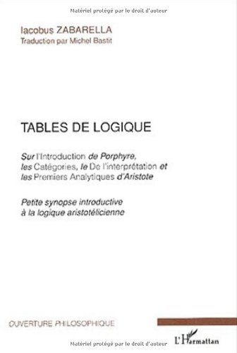 Tables de logique, sur l'