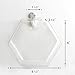Mkono 2 Pack Wall Planter Propagation Station Hanging Plant Terrarium Glass Planter for Indoor Decor, Clear Hexagon Shape