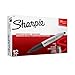 Sharpie Super Twin Tip Fine Point and Chisel Tip Permanent Markers, 12 Black Markers (36201)