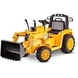 Kidtrax CAT Bulldozer/Tractor 6V Battery Powered Ride-On, Yellow