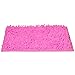 3C4G Microfiber Chenille Shag Locker Carpet, Pink