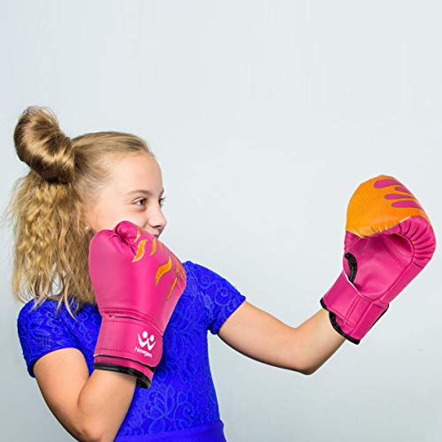 image for Newgam Kids Boxing Gloves, Children Junior Sparring Kickboxing Trainin