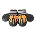 My Busy Dog Water Resistant Dog Shoes with Two Reflective Fastening Straps and Rugged Anti-Slip Sole | Dog Boots Perfect for Small Medium Large Dogs | Size Chart in Pictures (Size 4, Orange)