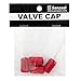 Senzeal 4X Aluminum Round Stripe Style Auto Car Truck Motocycle Bicycle Wheel Tyre Valve Caps Red