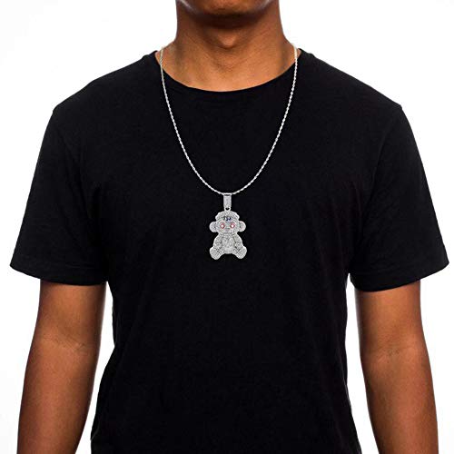 Baby Monkey Pendant Chain Necklace 