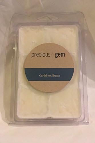 Caribbean Breeze - Scented Soy Wax Tart Soy Wax Tart With A Gemstone Inside (Surprise Semi-Precious Faceted Gemstone Valued $10-$5,000)