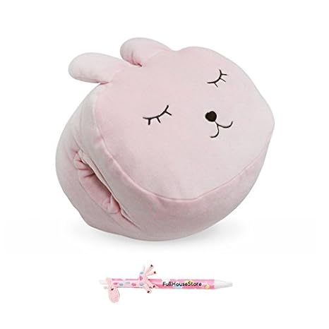 Amazoncom Miniso Cute Bunny Rabbit Face Mochi Plush Nap