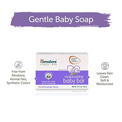 Himalaya Moisturizing Baby Bar, Mild and Moisturizing Bar Soap for Baby