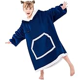 IFNOW Wearable Blanket Hoodie For Kids, Blanket Hoodie For Kids With Hood And Pockets, Girls Oversized Blankets Gift for Boys