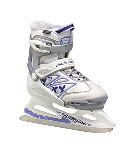 Bladerunner Youth Ice Micro XT G Skate, Size 5-8, White/Purple