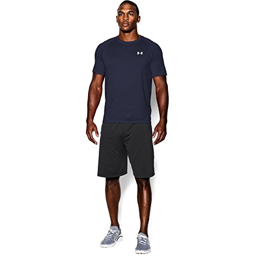 Under Armour Men's Tech Short Sleeve T-Shirt, Midnight Navy /White, Small