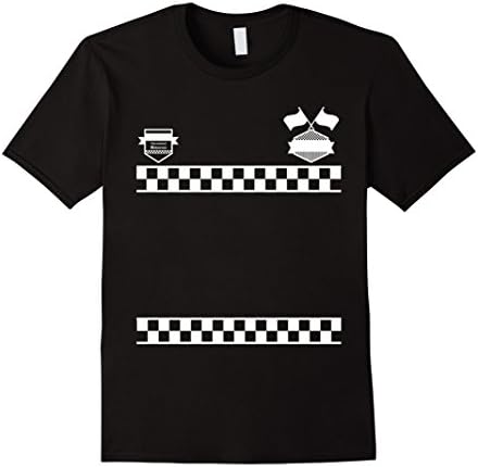 Men's Race Car Driver Racer Kids/Adult Halloween Costume T-Shirt Medium Black
