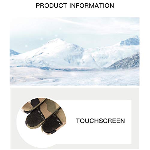 Bycloth Winter Camouflage Jagd Angelhandschuhe Warme Anti-Rutsch Fischerhandschuhe wasserdichte Touchscreen Skifahren… – Bild 6